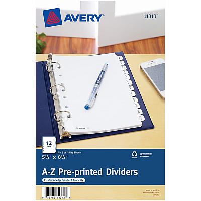 Avery A-Z Preprinted Tab Dividers (AVE11313)