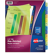 Avery Preprinted A-Z Plastic Dividers (AVE11330)