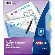 Avery Write & Erase Pocket Dividers (AVE16177)