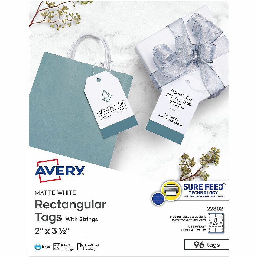 Avery Printable Tags with String (AVE22802)
