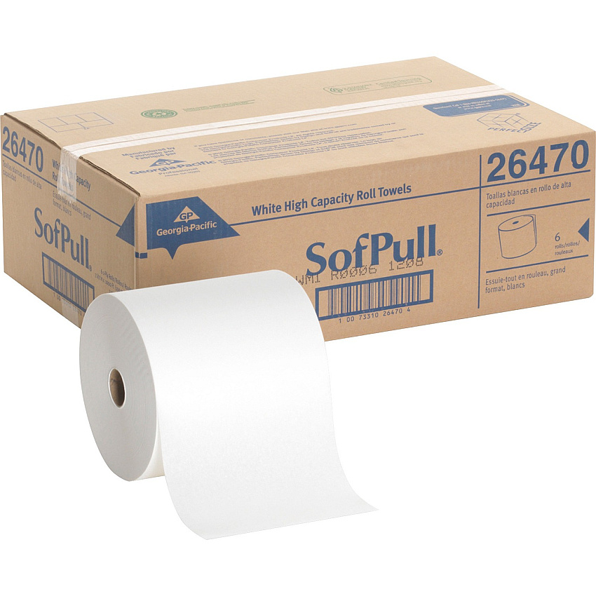SofPull Mechanical Recycled Paper Towel Rolls (GPC26470)