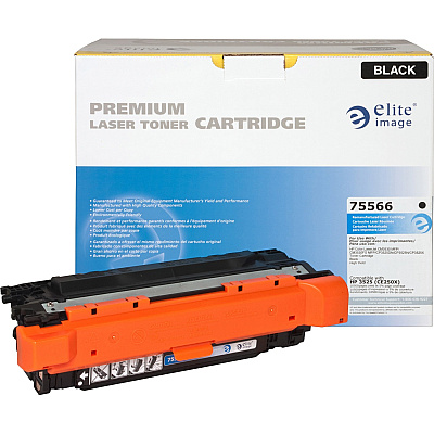 Elite Image Remanufactured Laser Toner Cartridge - Alternative for HP 504X (CE250X) - Black - 1 Each (ELI75566)