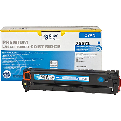 Elite Image Remanufactured Laser Toner Cartridge - Alternative for HP 128A (CE321A) - Cyan - 1 Each (ELI75571)