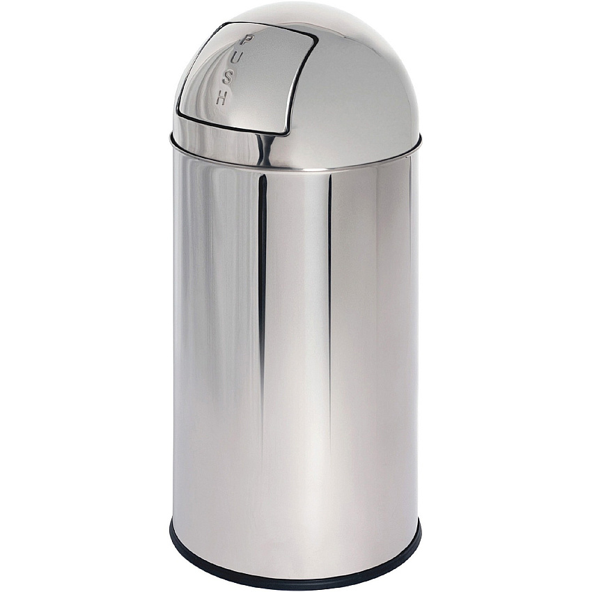 Genuine Joe Push Open Round Top Receptacle (GJO58885)