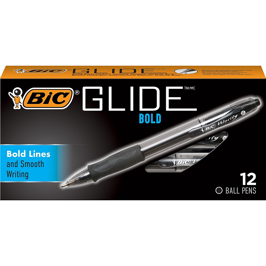 BIC Glide Bold Ball Pen (BICVLGB11BK)