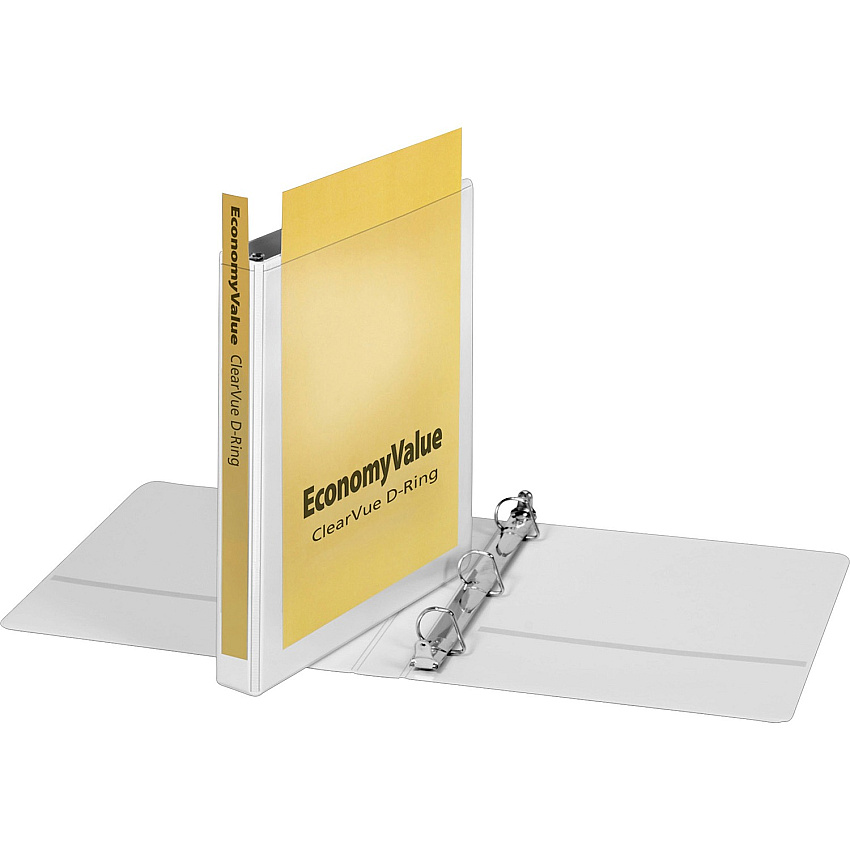 Cardinal EconomyValue ClearVue Slant-D Ring Binder (CRD90103)