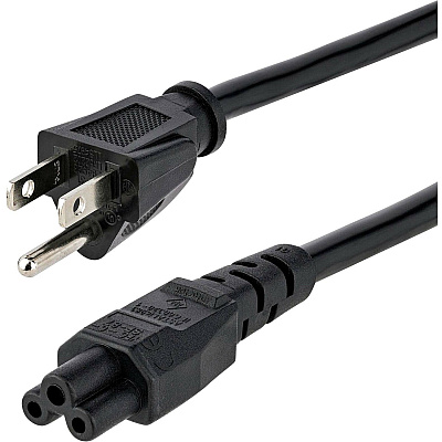 StarTech 3ft Laptop Power Cord, Nema 5-15p To C5 (PXT101NB3S3)