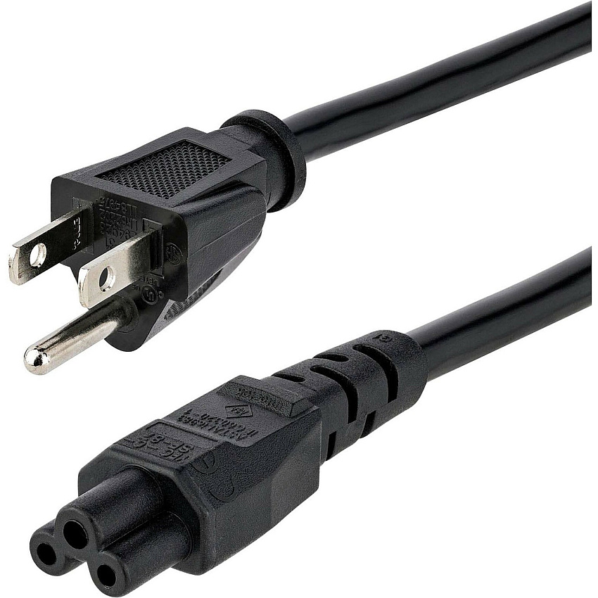 StarTech 3ft Laptop Power Cord, Nema 5-15p To C5 (PXT101NB3S3)