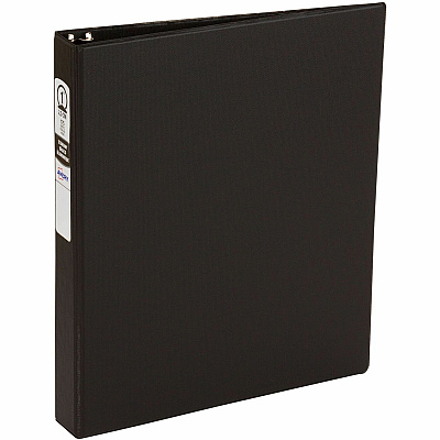 Avery Standard Binder, 1" Round Rings, Color May Vary (11718)