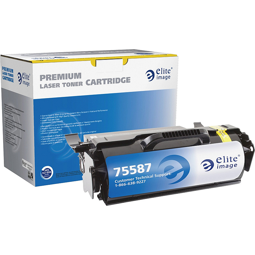 Elite Image Remanufactured MICR High Yield Laser Toner Cartridge - Alternative for Lexmark T650H21A - Black - 1 Each (ELI75587)
