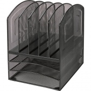 Lorell Steel Mesh 3/5 Tray Desktop Organizer (95255)