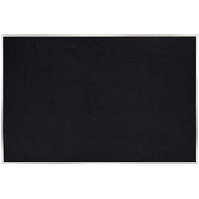 Ghent Recycled Bulletin Board with Aluminum Frame (ATR48BK)
