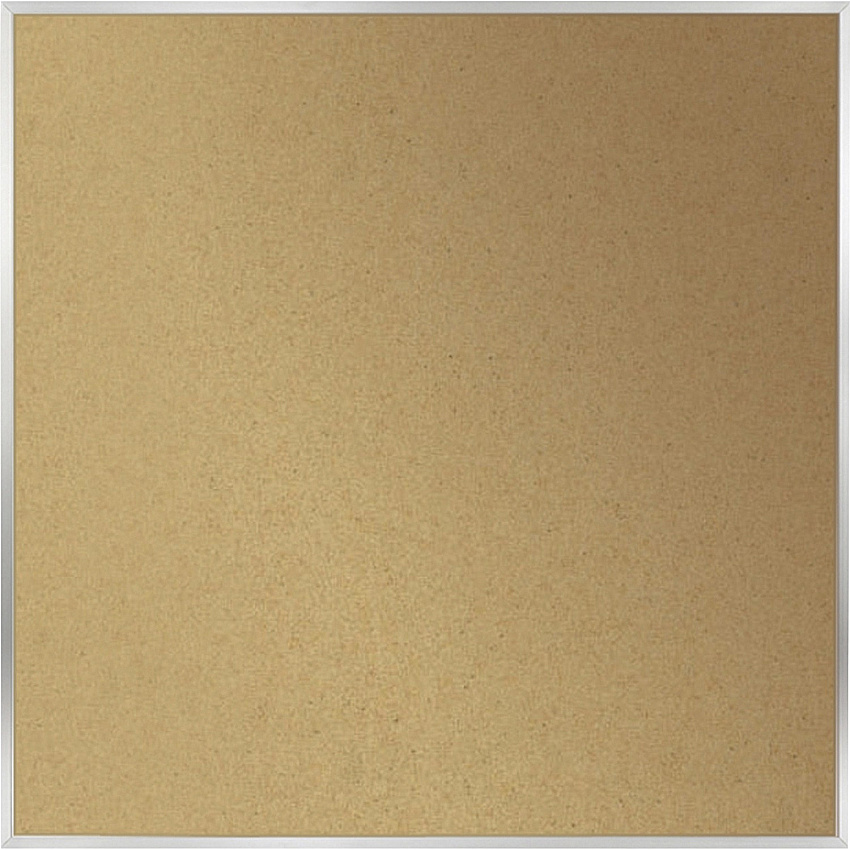 Ghent Natural Cork Bulletin Board with Aluminum Frame (AK44)