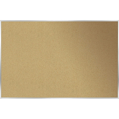 Ghent Natural Cork Bulletin Board with Aluminum Frame (AK410)