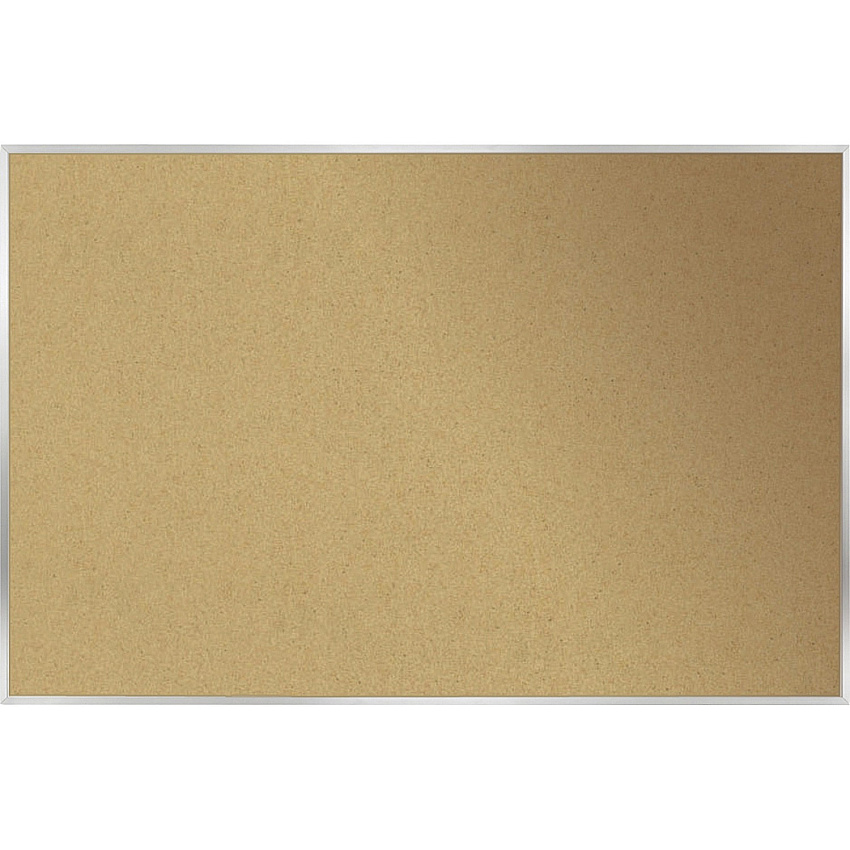 Ghent Natural Cork Bulletin Board with Aluminum Frame (AK410)