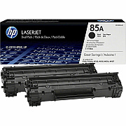 HP 85A 2-pack Black Original LaserJet Toner Cartridges (HEWCE285AD)