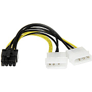 StarTech 6" Lp4 To 8 Pin Pcie Power Cable Adapter (LP4PCIEX8ADP)
