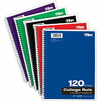TOPS 3 - subject College Ruled Notebook - Letter (TOP65361)