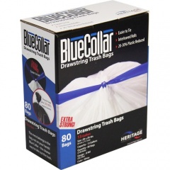 BlueCollar 13-gallon Drawstring Trash Bags (N4828EWRC1)