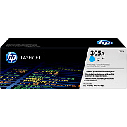 HP 305A (HEWCE411A) Original Standard Yield Laser Toner Cartridge - Single Pack - Cyan - 1 Each