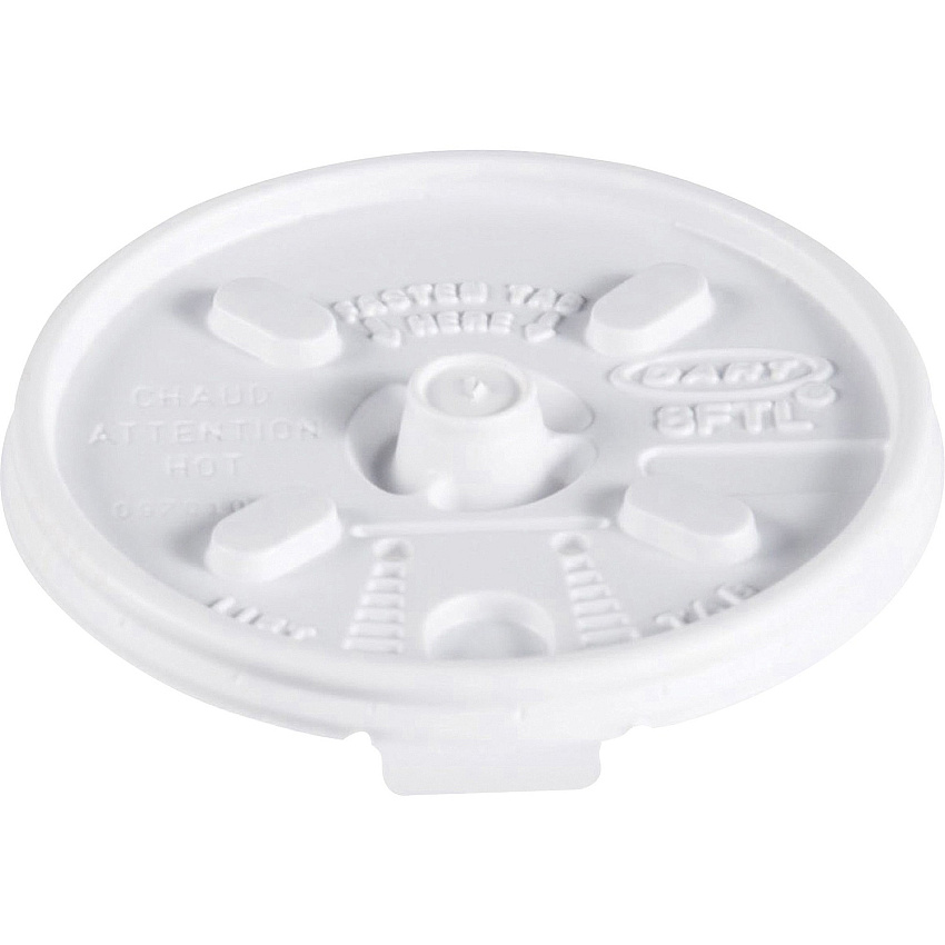 Dart Lids for Foam Cups and Containers (DCC8FTL)