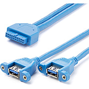 StarTech 2 Port Motherboard To Panel Mount Usb 3 (USB3SPNLAFHD)