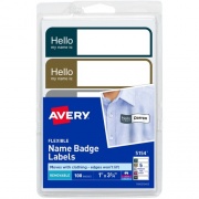 Avery Assorted Flexible Name Badge Labels (5154)