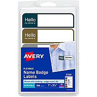 Avery&reg; Assorted Flexible Name Badge Labels (AVE5154)