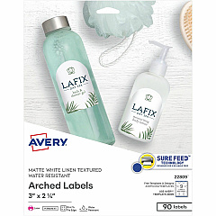 Avery Arched Labels - Sure Feed - Print-to-the-Edge (AVE22809)