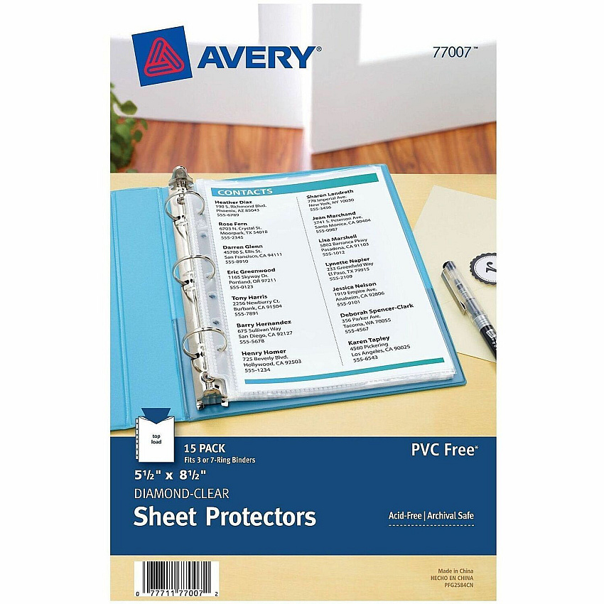 Avery Mini Diamond Clear Heavyweight Sheet Protectors (77007)