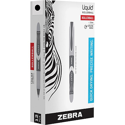 Zebra Liquid Rollerball Needle point Pen (ZEB44410)