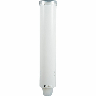 San Jamar Small Pull-type Water Cup Dispenser (SJMC4160WH)