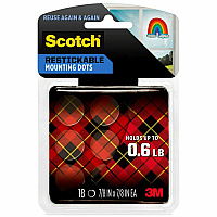 Scotch Restickable Mounting Tabs (MMMR105)