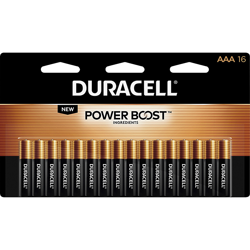 Duracell Coppertop Alkaline AAA Batteries (DURMN2400B16Z)