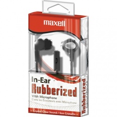 Maxell In-Ear Earbuds with Microphone and Remote (190300)