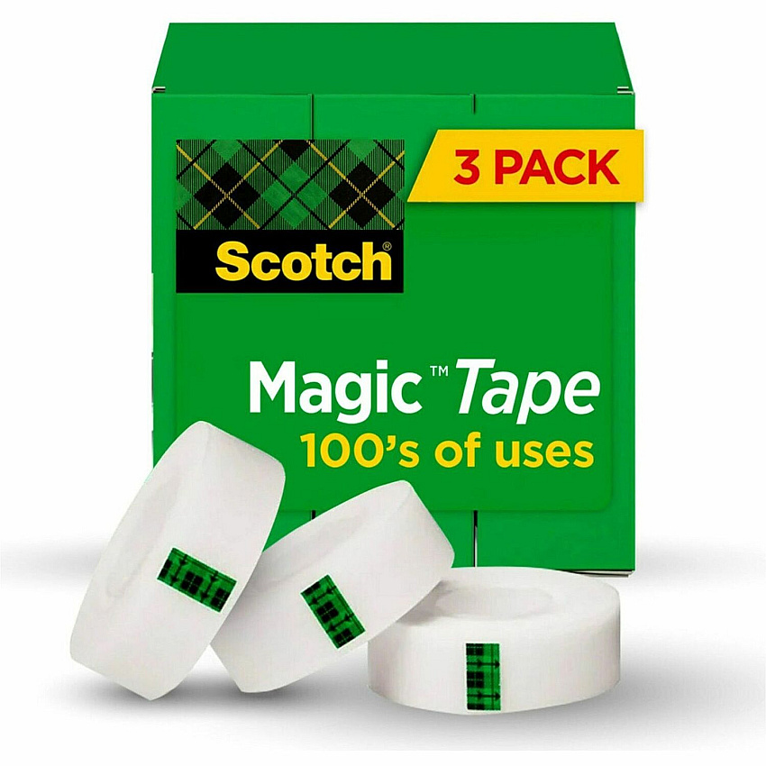 Scotch 3/4"W Magic Tape (MMM810K3)