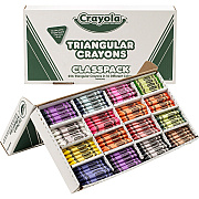 Crayola Triangular Anti-roll Crayons (CYO528039)