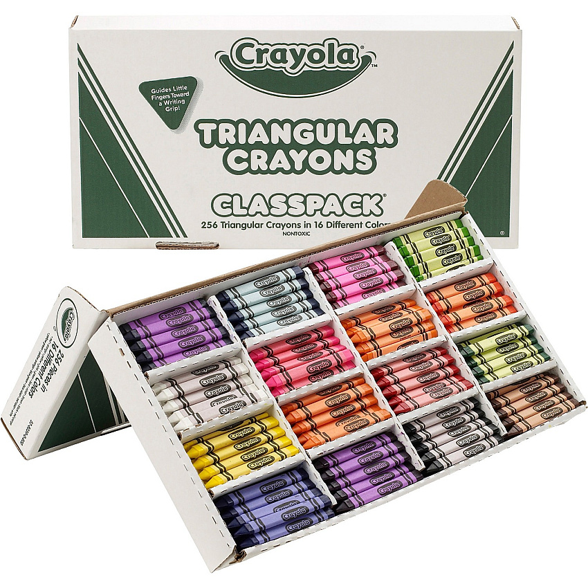 Crayola Triangular Anti-roll Crayons (CYO528039)