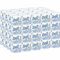 Scott Professional 100% Recycled Fiber Standard Roll Toilet Paper with Elevated Design (KCC13217)