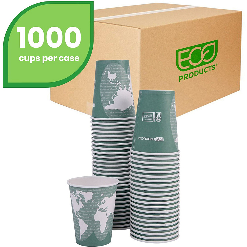 Eco-Products 12 oz World Art Hot Beverage Cups (ECOEPBHC12WA)
