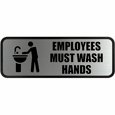 COSCO Employee Wash Hands Sign (COS098205)