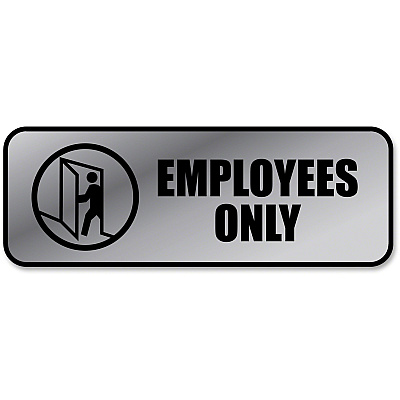 COSCO Employees Only Sign (COS098206)