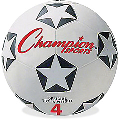 Champion Sports Rubber Soccer Ball Size 4 (CSISRB4)