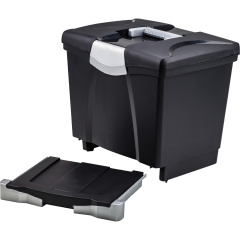 Storex Portable file Box with Drawer (61523U01C)