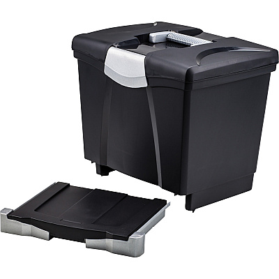 Storex Portable file Box with Drawer (STX61523U01C)