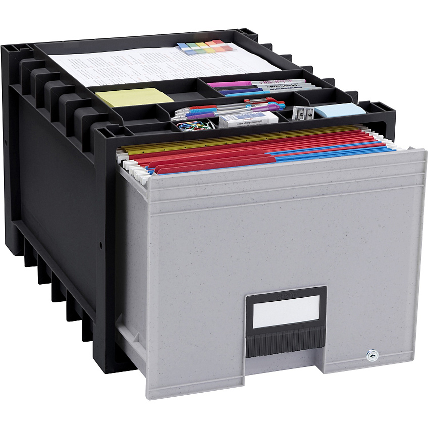Storex Black/Gray Heavy-duty Archive Drawer (STX61178U01C)