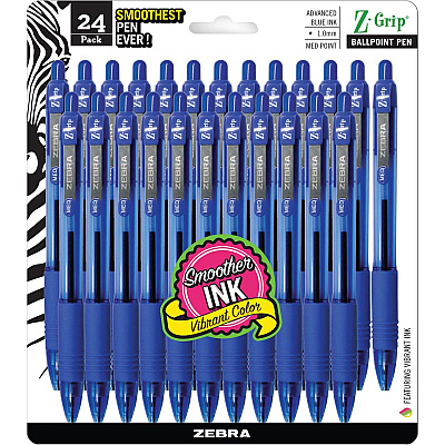 Zebra Z-Grip Retractable Ballpoint Pens (ZEB12225)