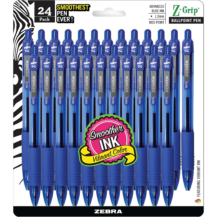 Zebra Z-Grip Retractable Ballpoint Pens (ZEB12225)