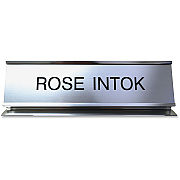 Xstamper Pedestal Aluminum Desk Sign (K51)