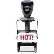 Xstamper ClassiX Self-inking Steel Message Stamp (M30)